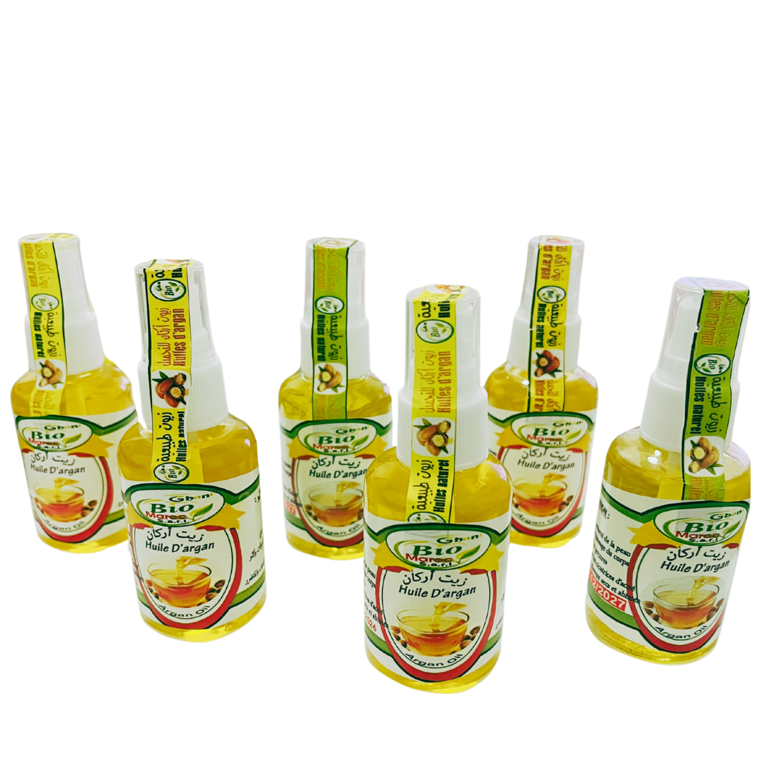 Aceite de Argán de Marruecos 50 ml - 100% Natural, Antiarrugas, Antiedad, Cuidado Capilar y Corporal