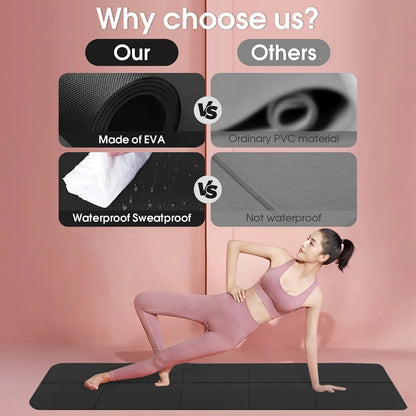 Esterilla de yoga EVA antideslizante – 4 mm, cómoda y duradera, ideal para yoga, pilates y fitness